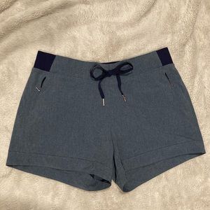 Calia blue shorts comfort stretch zippered pockets athletic shorts